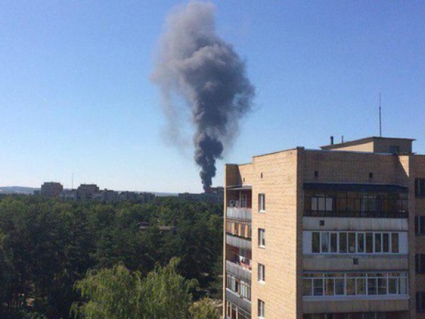 Под Москвой страшный пожар