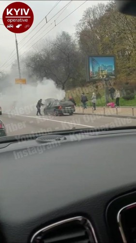 Загорелся Мерседес