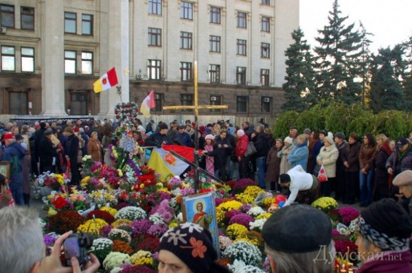 Траурные акции в Одессе в память погибших 2 мая