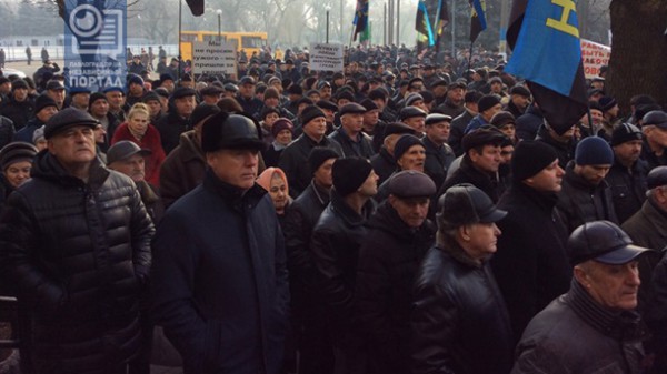 Митинг шахтеров в Павлограде