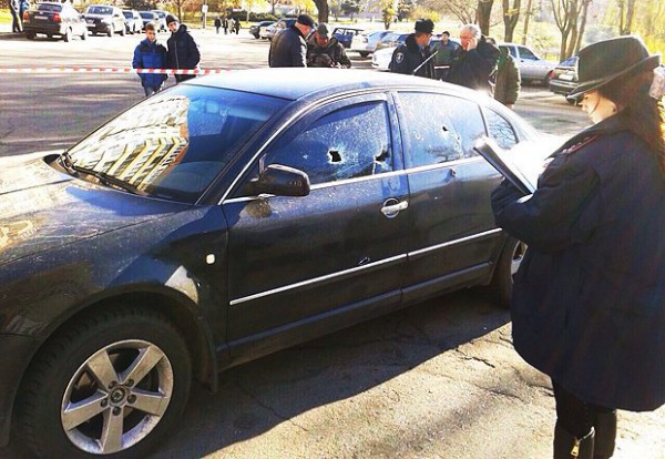 В Кривом Роге расстреляли автомобиль
