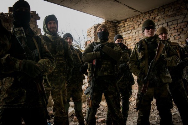 Бойцы украинской армии