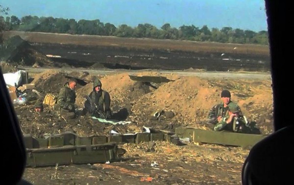 Российские военные под Иловайском