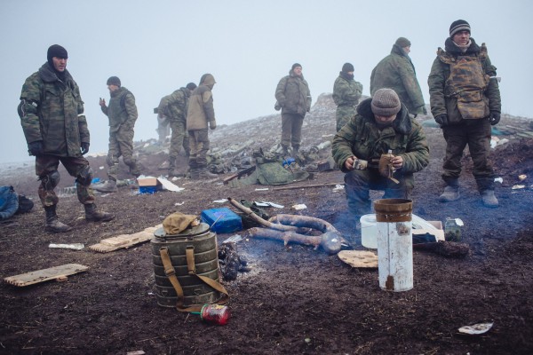 Боевики под Дебальцево