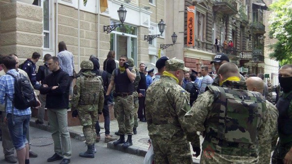 Представители Самобороны Одессы на Успенской