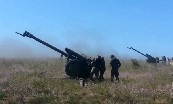 Боевики используют тяжелую технику