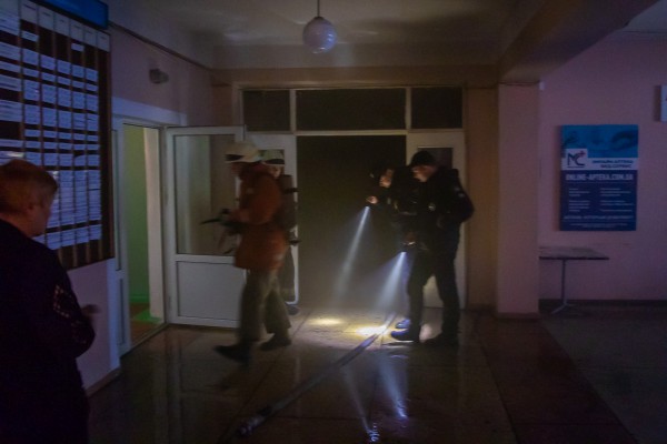 Возгорание произошло на первом этаже