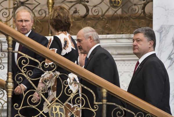 Путин, Эштон, Лукашенко и Порошенко в Минске