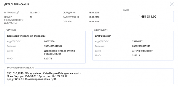 Детали транзакции