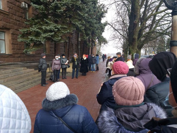 Протест устроили под мэрией