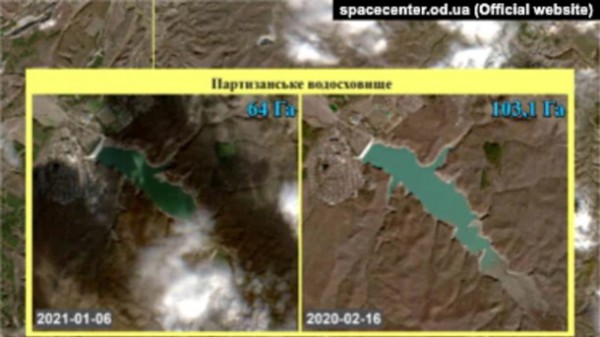 Спутниковые фото водоемов Крыма