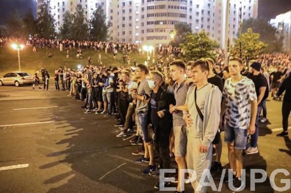 Белорусы вышли на протесты