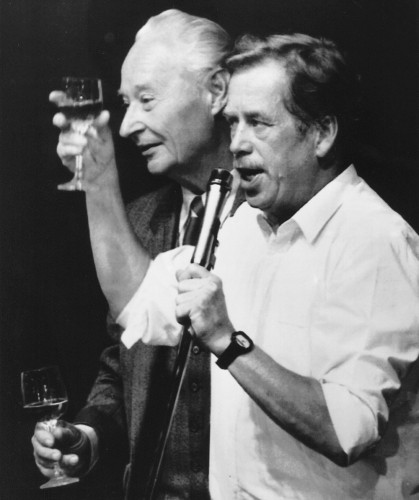 Вацлав Гавел и Александр Дубчек