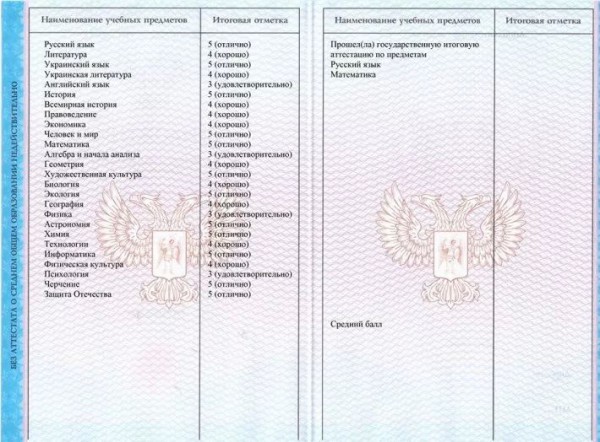 Такие аттестаты получают выпускники в ДНР