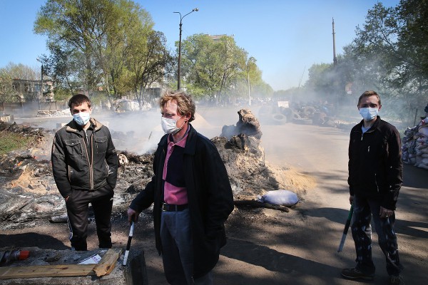 Блокпост в Славянске 