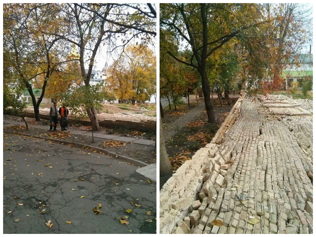 Ремонт нужен всей стене целиком