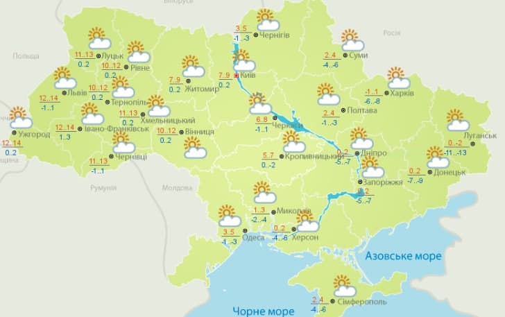 Погода 25 февраля