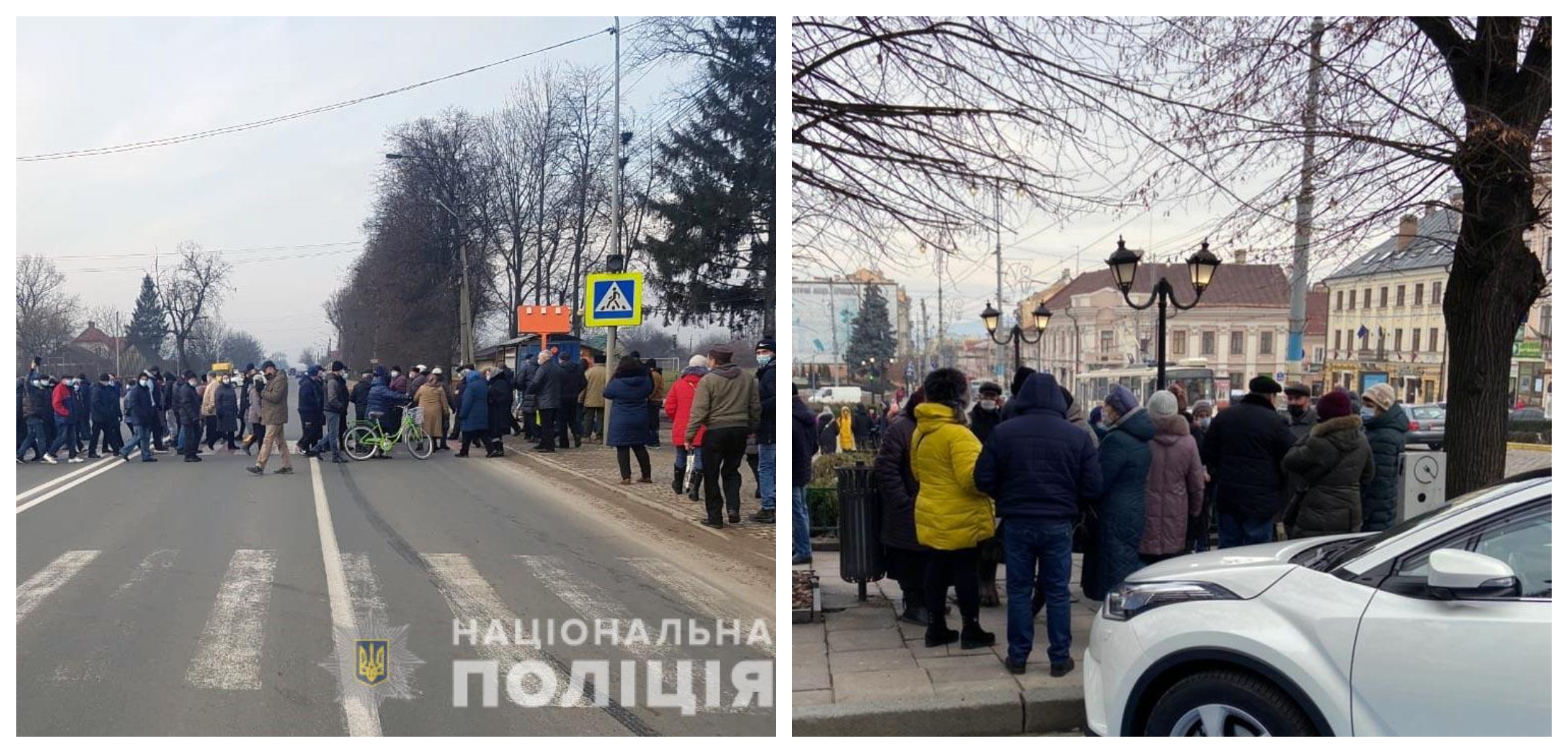 Фото с места проведения протестов