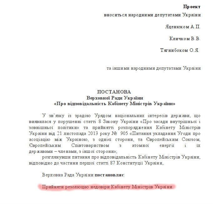 Проект постановления