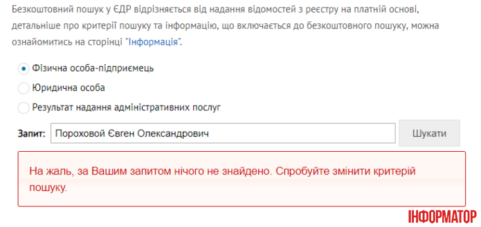 Отец чиновницы не является предпринимателем