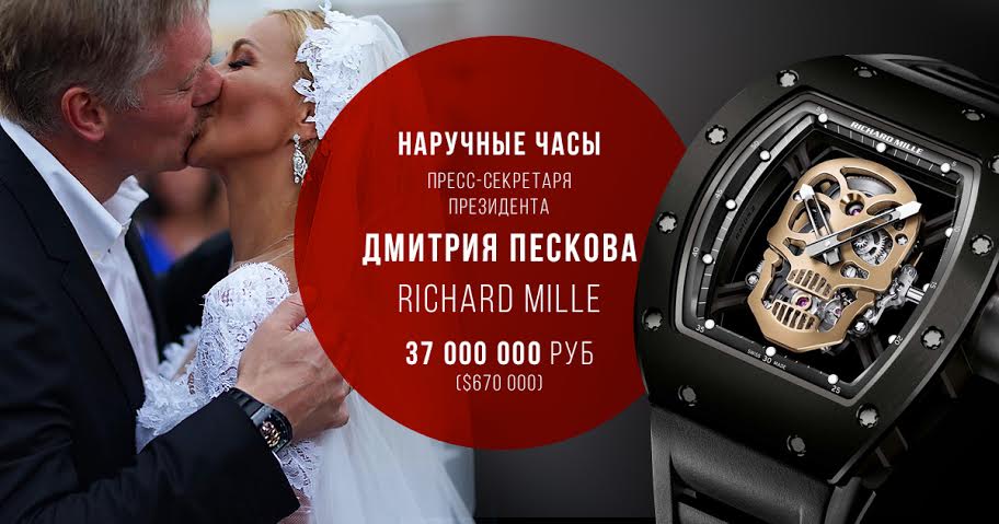Часы которая навка подарила пескову Часы которая навка подарила пескову
