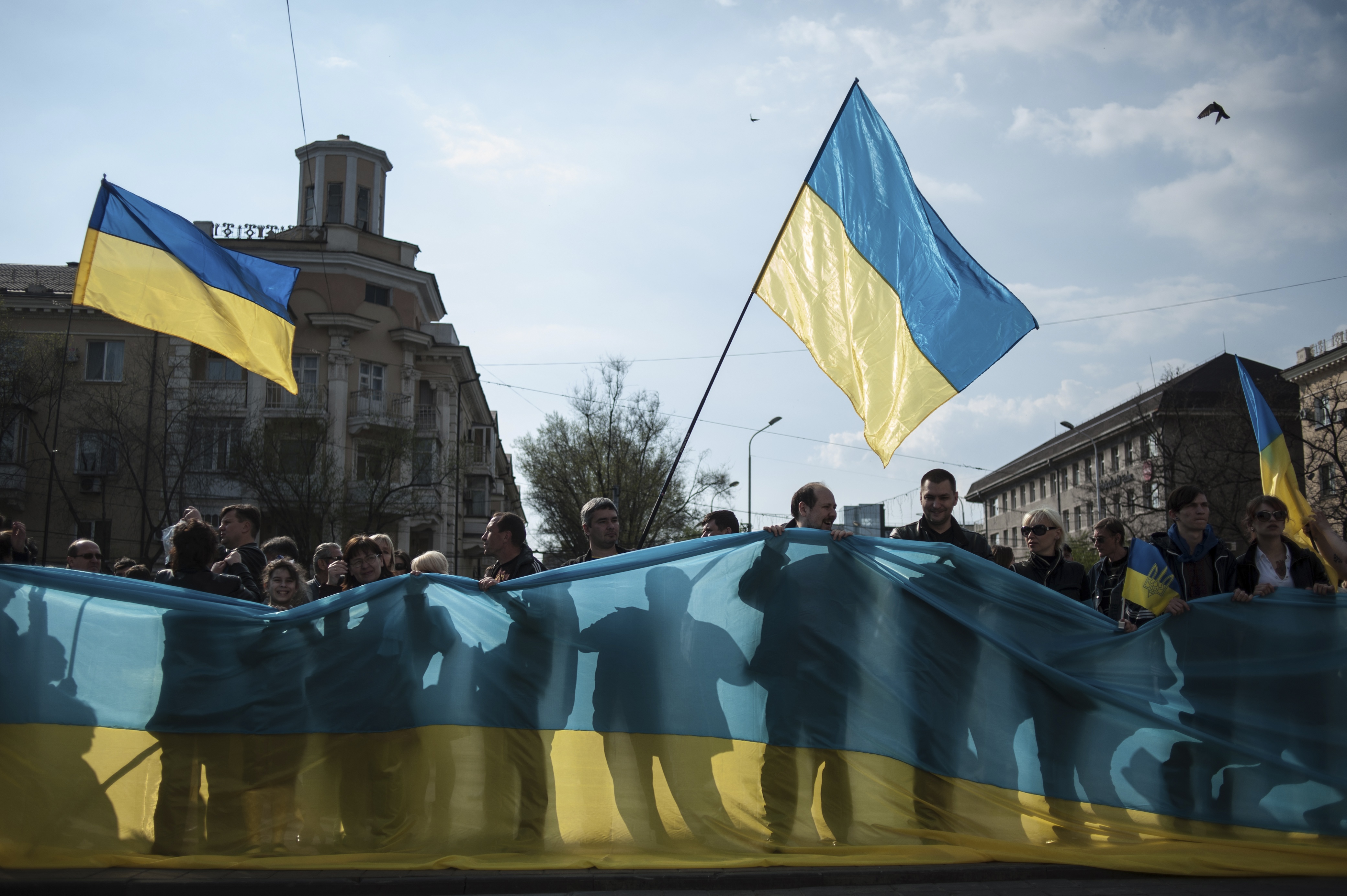 В Мариуполе до сих пор не боятся проводить проукраинские митинги