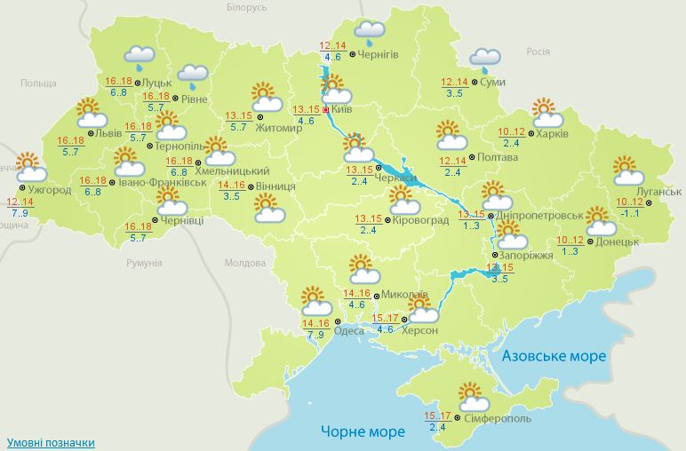 Прогноз погоды по эстонии