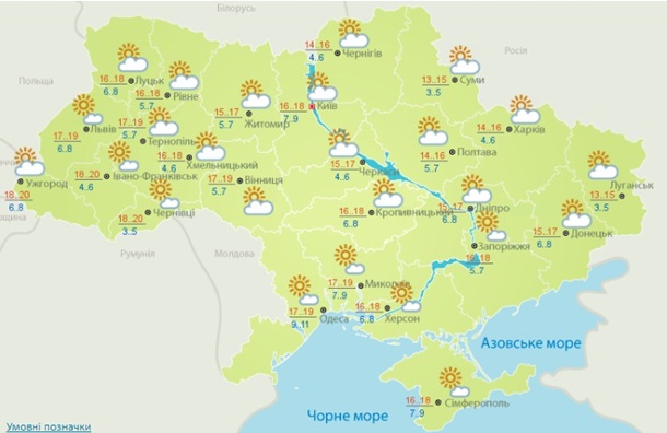Погода в субботу