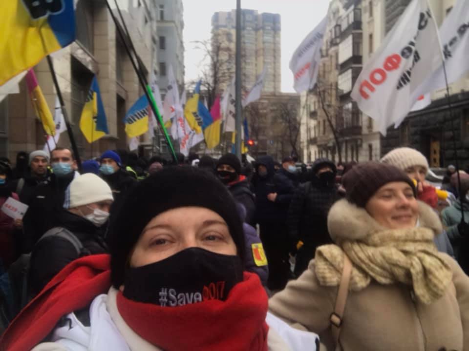 Шествие участников митинга