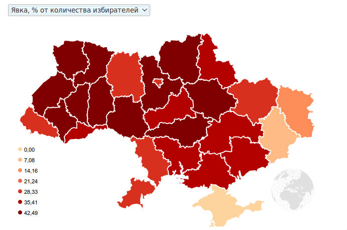 Явка на выборах президента Украины 2014