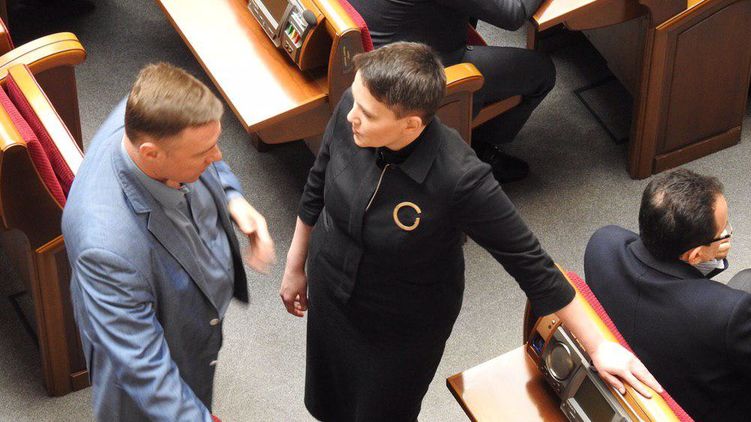 Надежда Савченко сегодня первый день в ВР