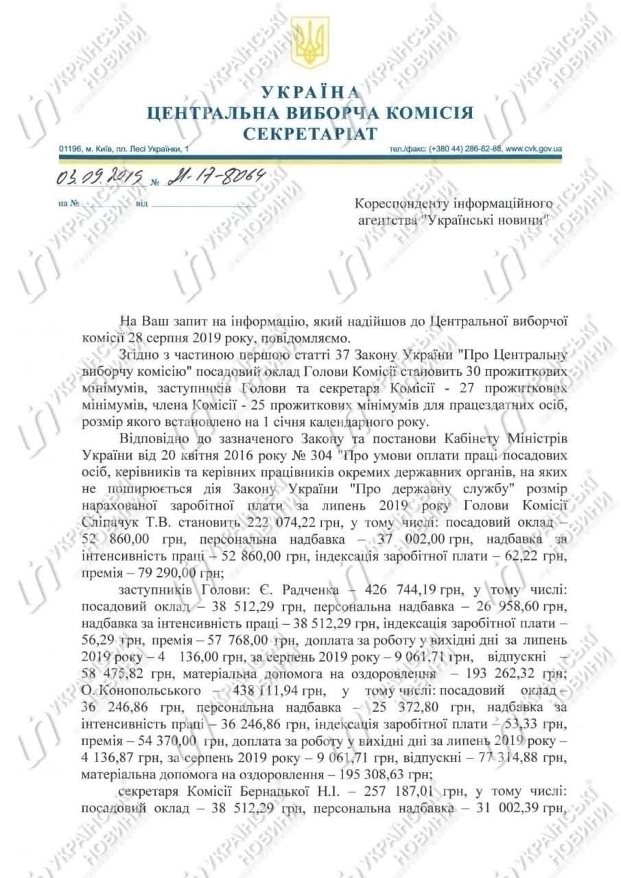 Известны зарплаты членов ЦИК