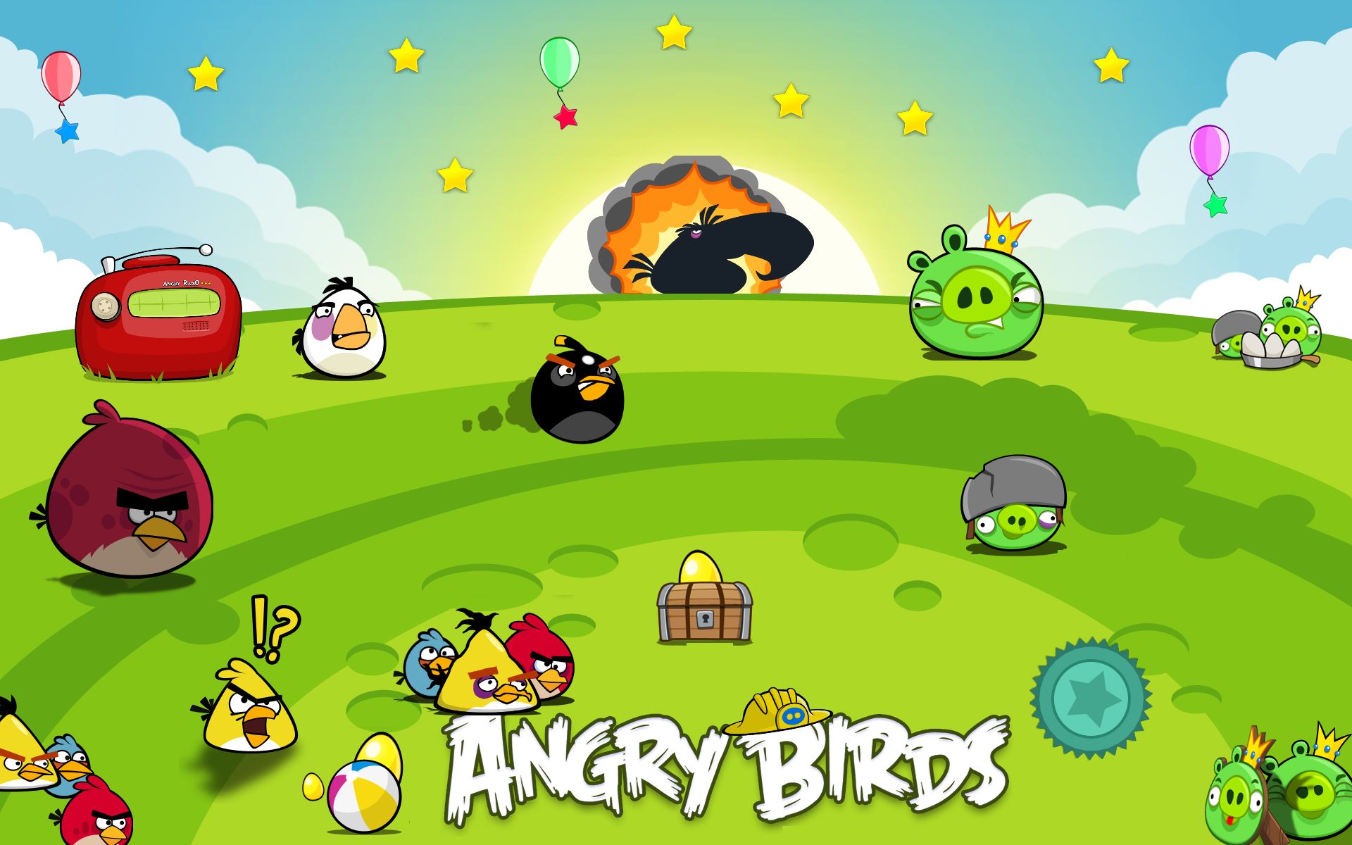 Angry Birds - видеоигра-головоломка, разработанная финской компанией Rovio Mobile
