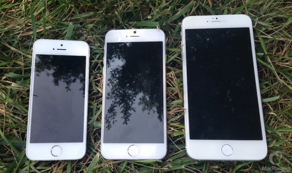 Сравнение iPhone 5S c прототипами 4,7