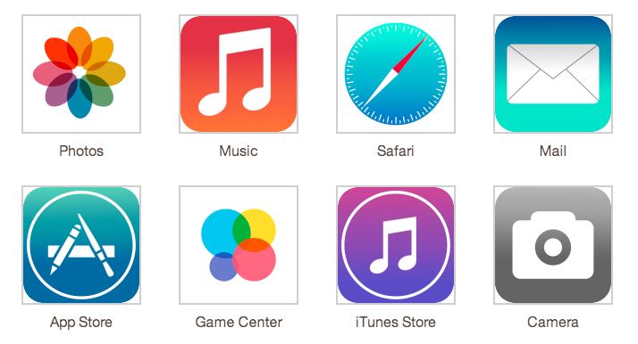 iOS 7 beta — иконки