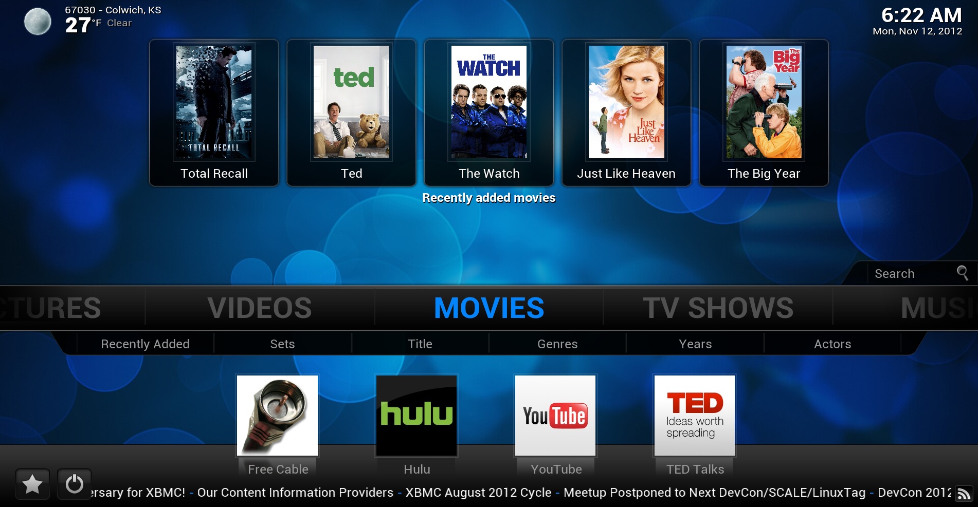 XBMC — замена Smart TV на компьютерах