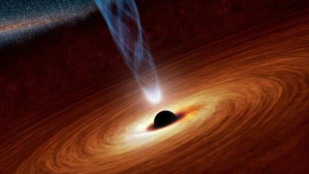 Впечатление художника от спиральной галактики NGC1365