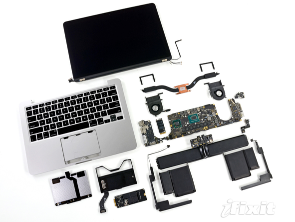 MacBook Pro в разобранном виде