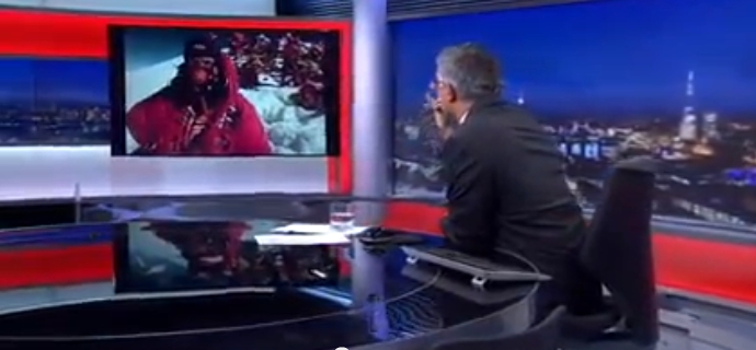 Прямая связь со студией BBC