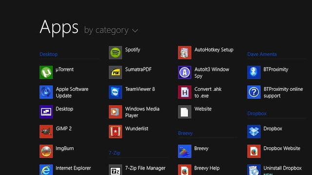 Приложения в Windows 8.1