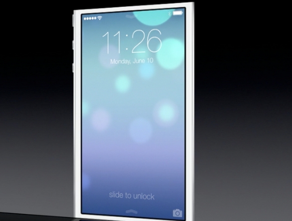 Новый экран iOS 7 beta