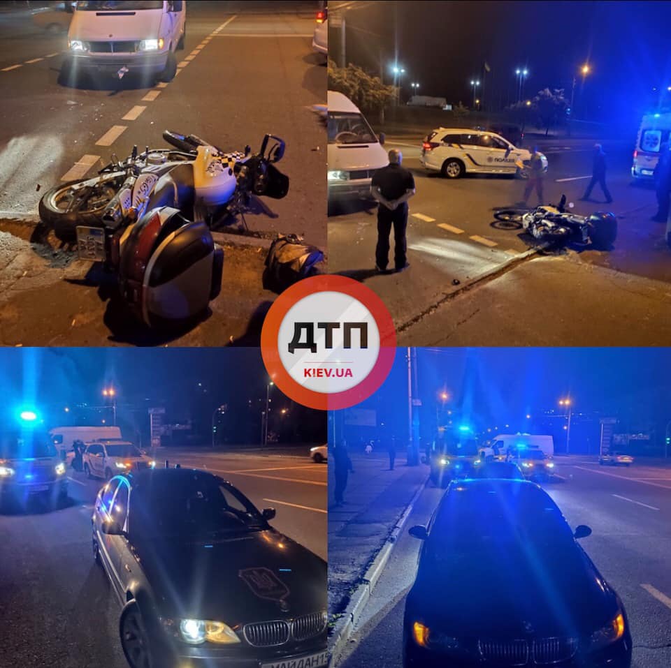 На Киевщине опрокинулось авто и случилось несколько мотоаварий: Сводка