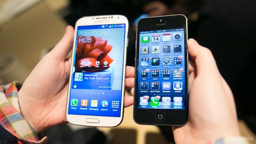Samsung Galaxy S4 в сравнении с iPhone 5