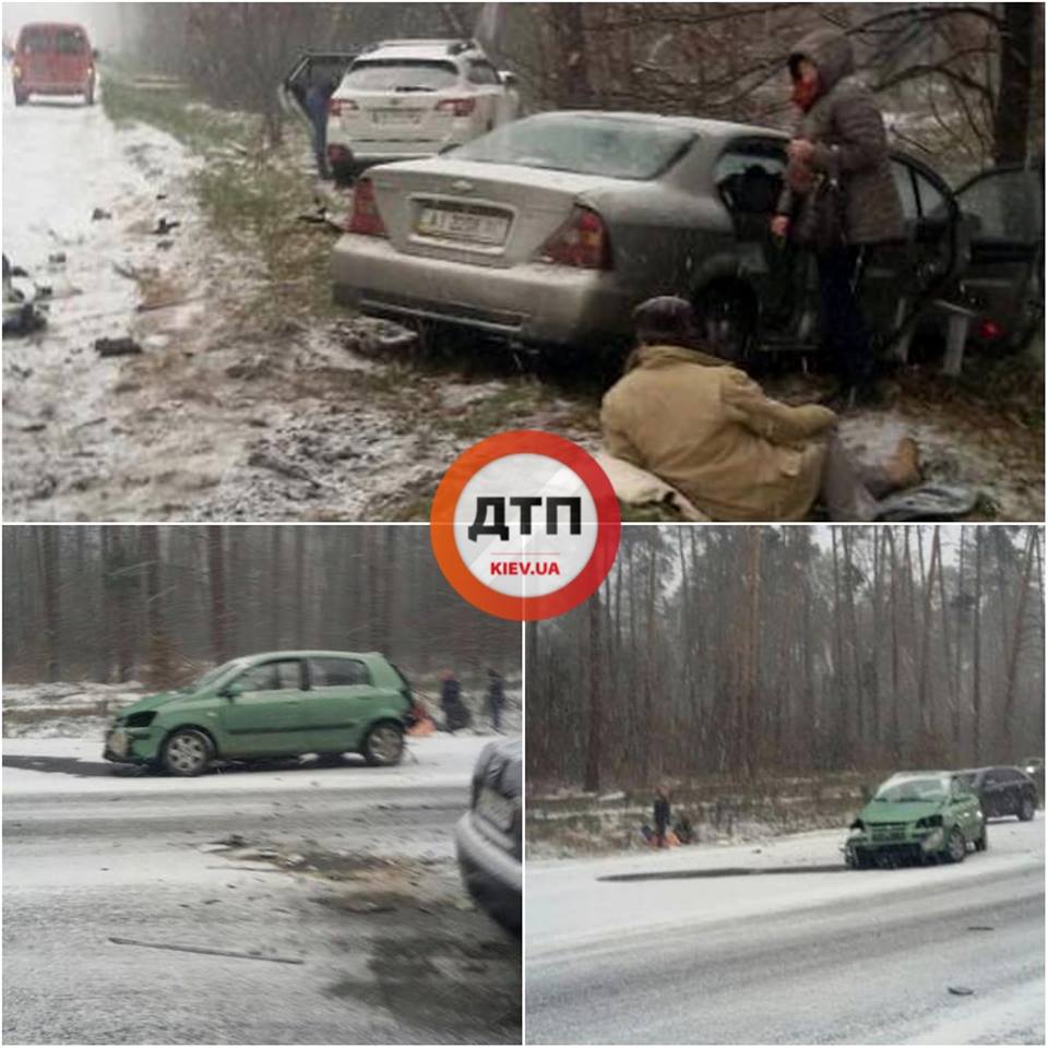 В другом ДТП на трассе поучаствовали сразу три авто