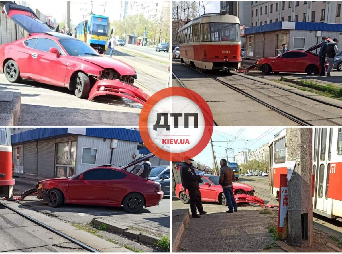 В Киеве и области опрокинулись несколько авто в ДТП 22 апреля