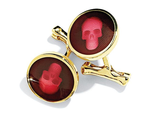 Alexander McQueen Enamel skull - 2600 гривен