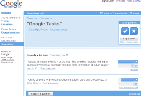 Google Moderator