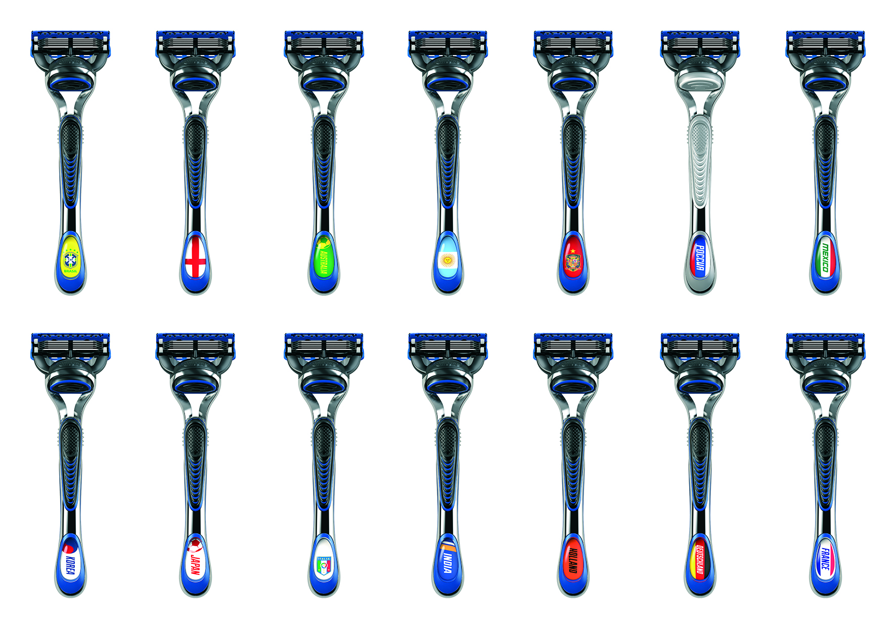 Gillette выпустила бритву для футбольных болельщиков