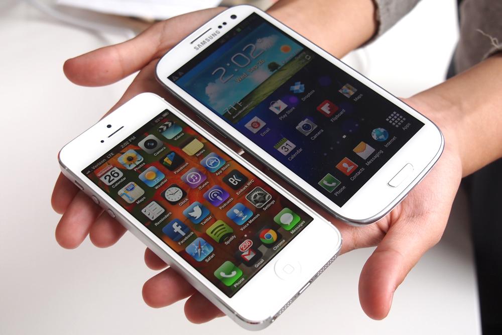 iPhone 5 и Galaxy SIII