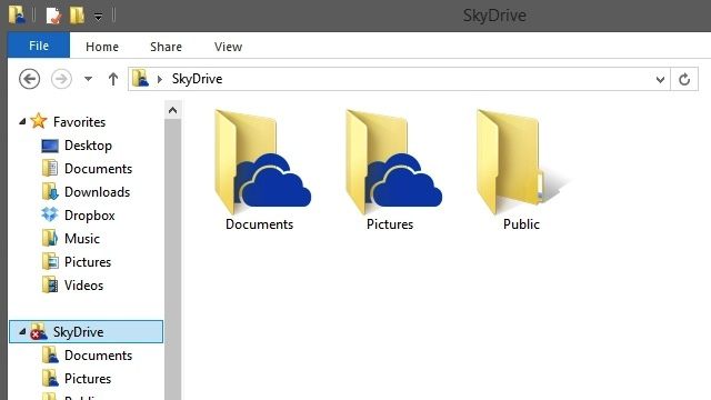 SkyDrive в Windows 8.1